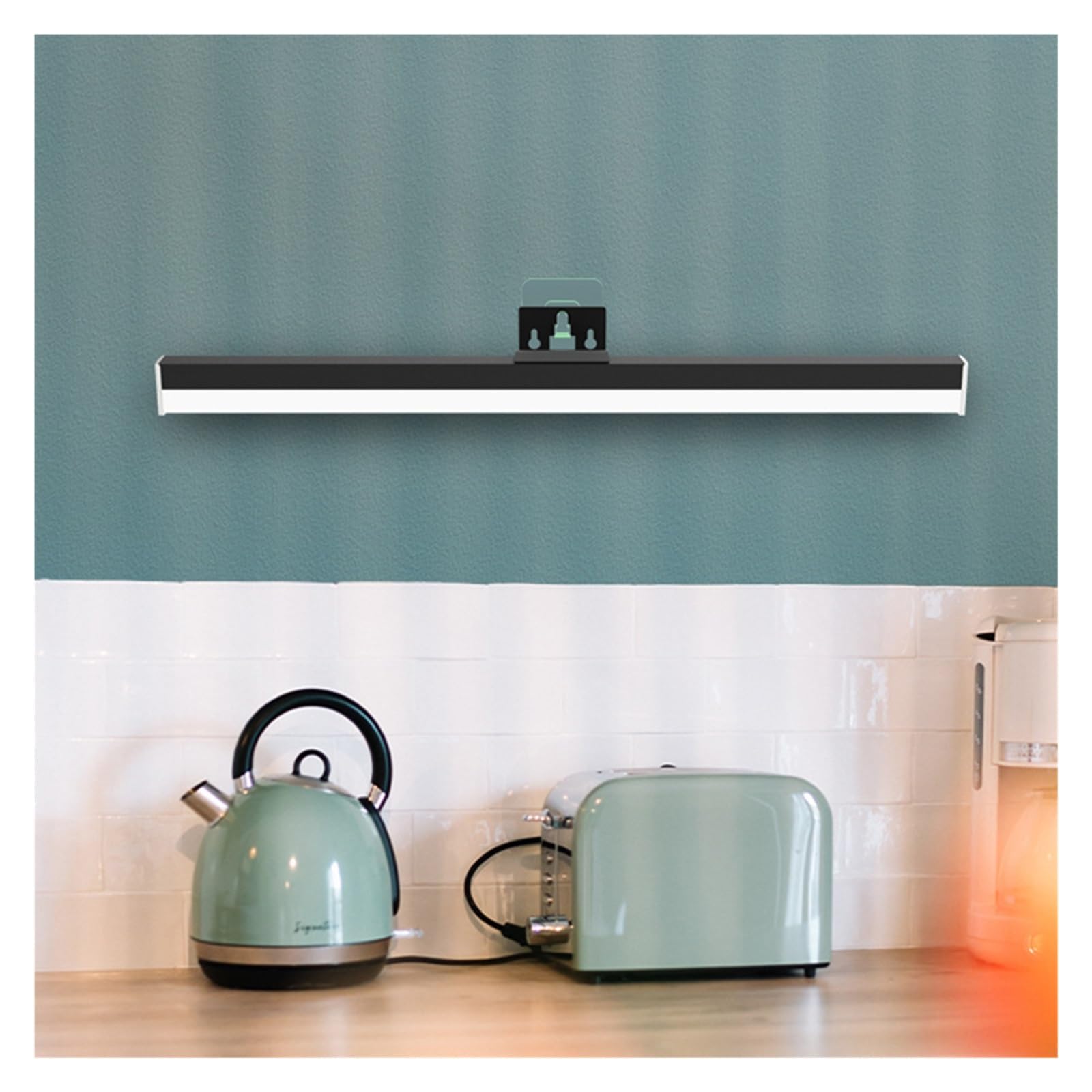 Lámpara de pared Luz de imagen con control remoto USB Recargable Brillo ajustable Pintura Obras de arte Espejo Foto Joyería Galería de arte