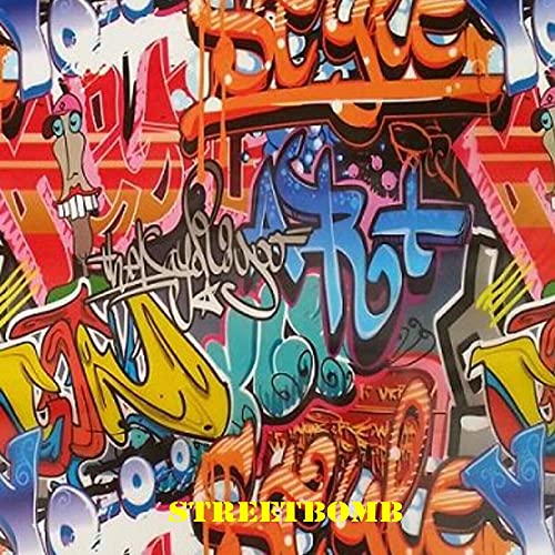 HYDROGRAPHICS WAREHOUSE Hydrographic Film Street Bomb 5 Meter Roll v 50Cm Hydro Dipping Hydrographics