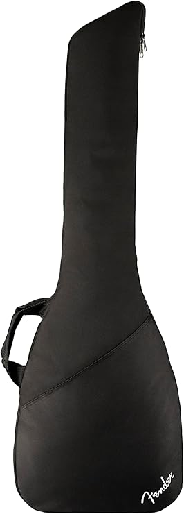 Fender Electric Bass Gig Bag, Padded Guitar Case with a Comfortable Two-Piece Handle and Ergonomic Backpack Straps, Black