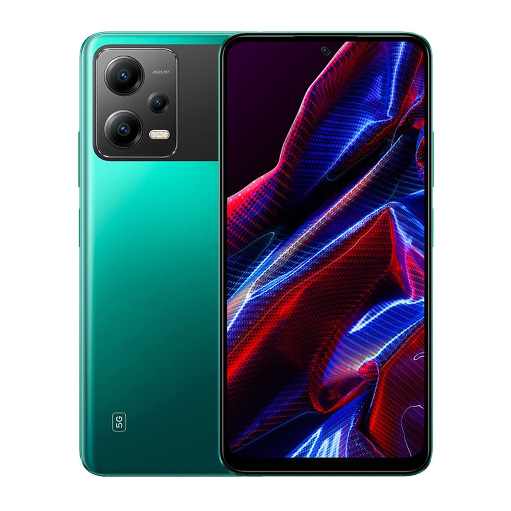 Xiaomi POCO X5 5G Smartphone Dual Sim 128GB Memória 6GB RAM 6.67"" AMOLED 
Display 5000mAh 48MP+13MP CAM (verde)