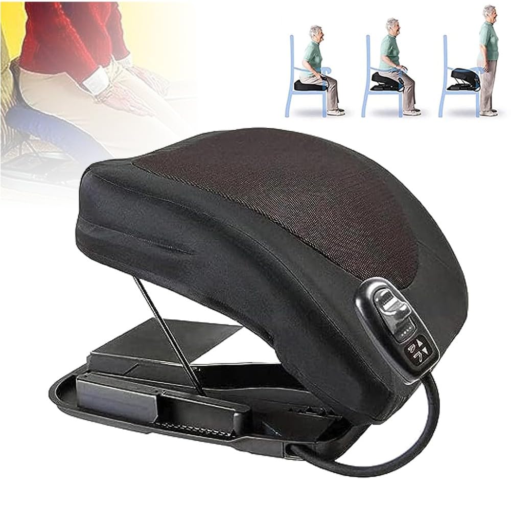Coussin Levage Siège électrique,Assistance Support Canapé avec Télécommande Coussin Ergonomique Et Respirant Adapté Aux Personnes âgées Et Aux Personnes à Mobilité Réduite