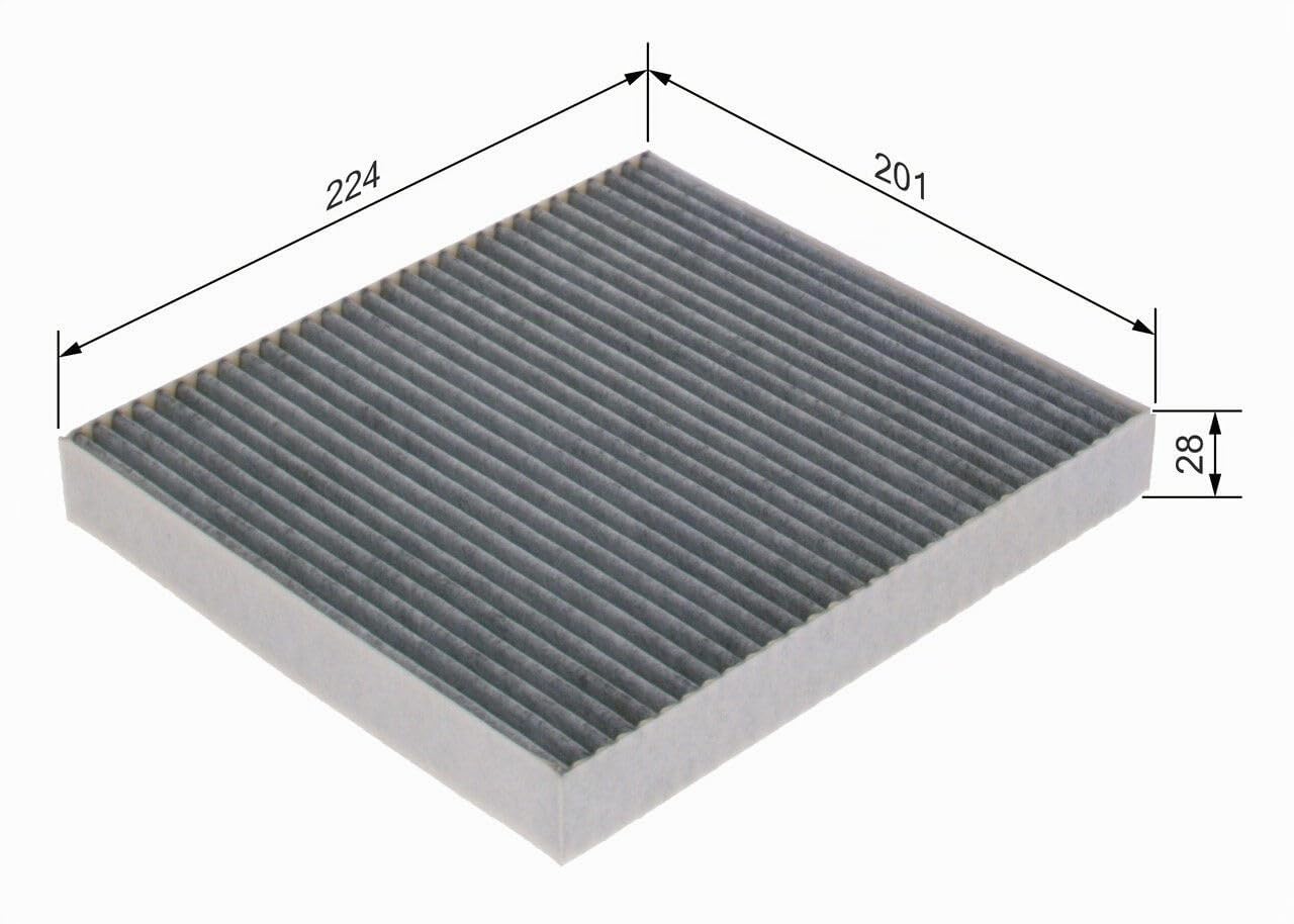 BOSCH Filter, Innenraumluft 1987435602 | Filtro de Repuesto Contra Olores Desagradables, Polen y Polvo, Para un Aire más Limpio en el Vehículo