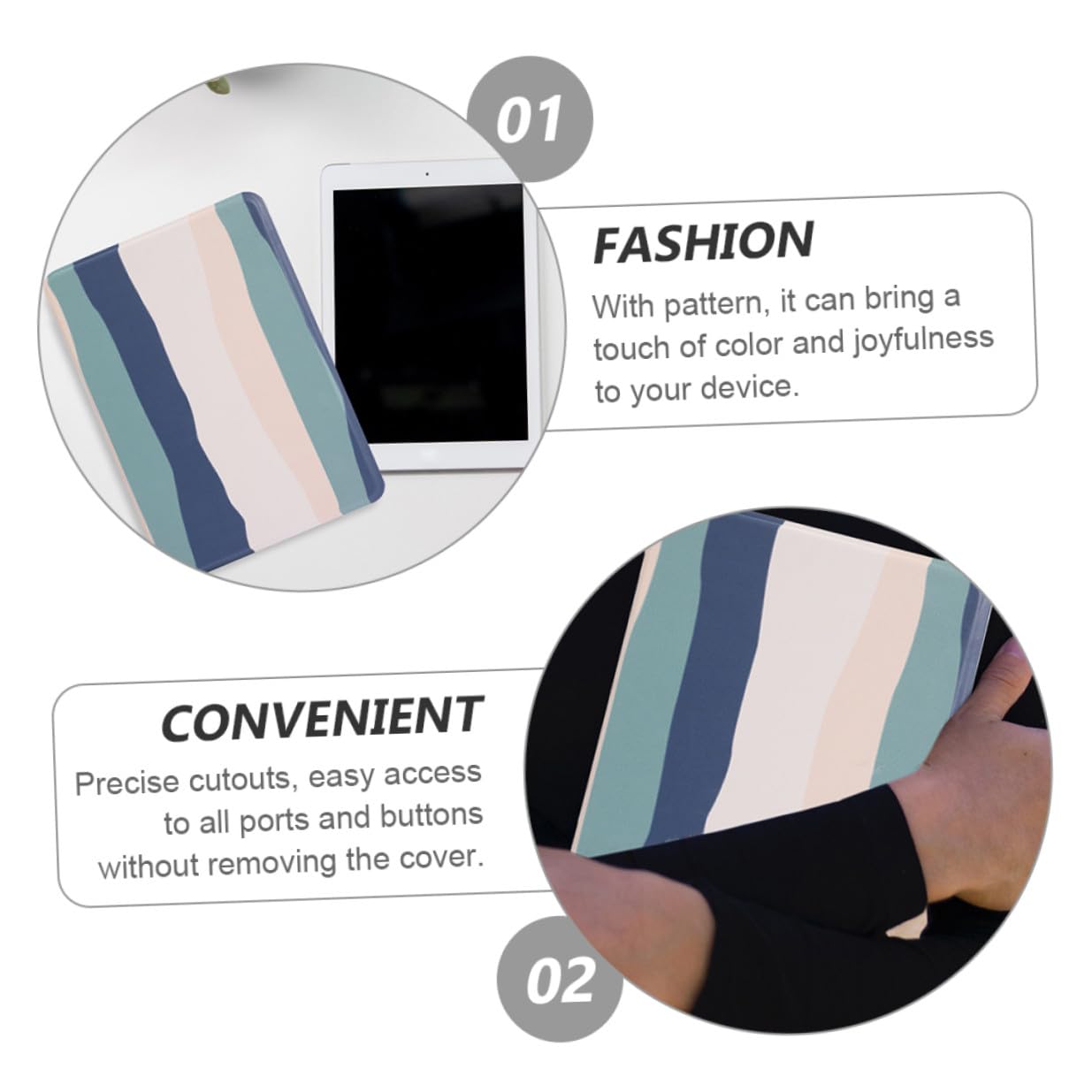 5 Pezzi Custodia Protettiva per Reader Paperwhite Funzione Auto Sleep Wake Design Sottile e Resistente Graffi e Schizzi Compatibile con Kindle Paperwhite ª