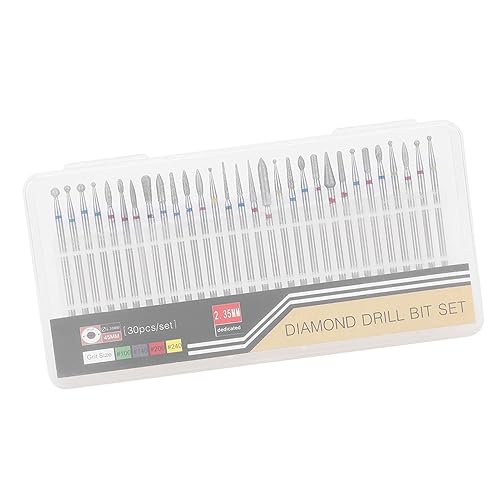 Miniatura 9 de Juego de 30 brocas de uñas, brocas para quitar acrílico o gel duro, brocas de carburo para manicura y pedicura, herramienta de arte de uñas, broca