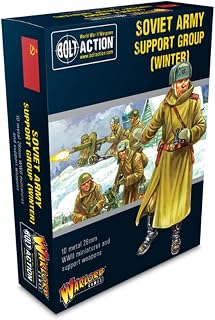 Warlord Bolt Action Soviet Army Support Group Winter Figures 1:56 WWII Military Wargaming Plastic Model Kit 402214005