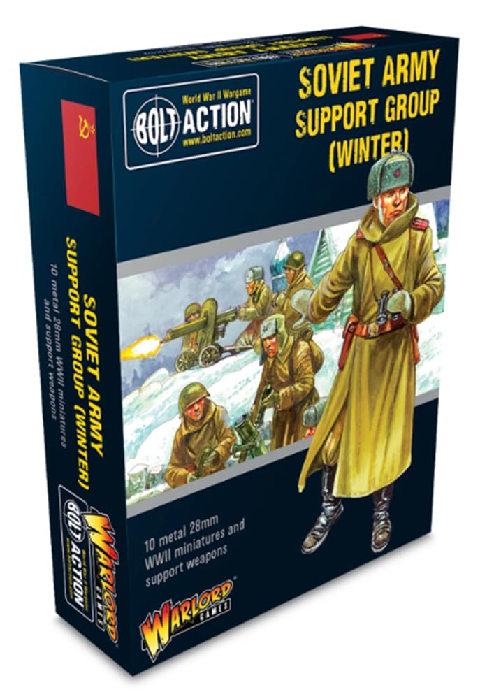 Warlord Games Soviet Army (Winter) Support Group - 28mm Scale Metal Miniatures for Bolt Action Highly Detailed World War 2 Miniatures
