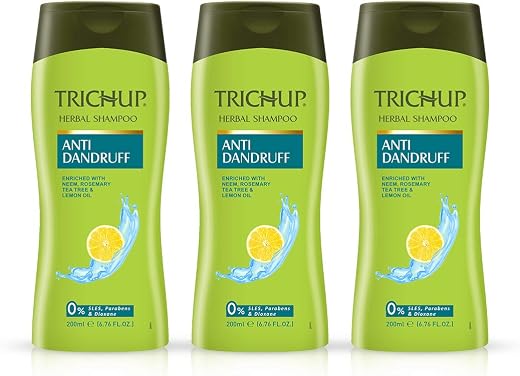 Trichup Anti Dandruff Shampoo, 200ml (Pack of 3)