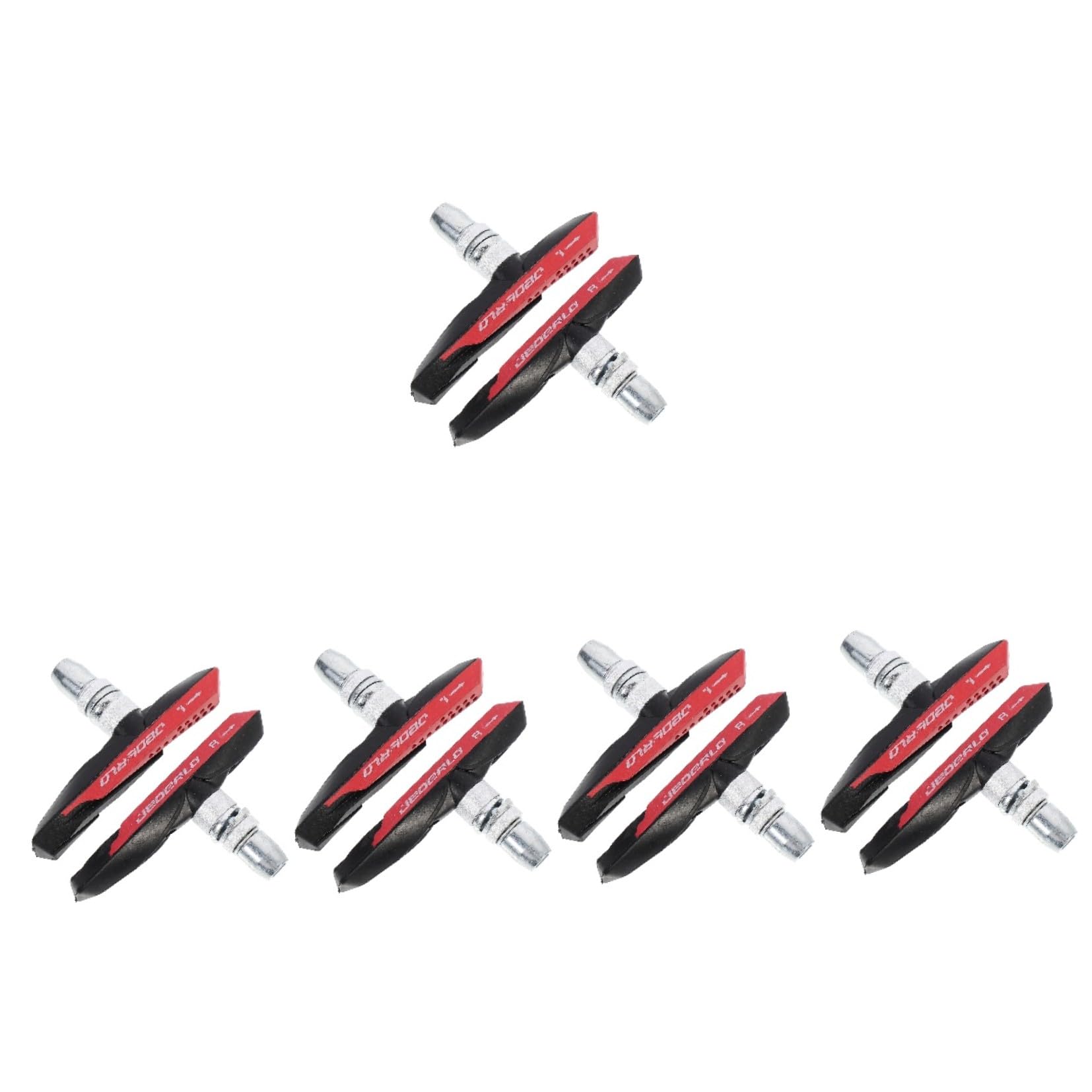 BESPORTBLE Lot De 5 Paires De Plaquettes De Frein pour VTT Design Anti-grincement Adaptées Aux Jantes Universelles pour Route Gauche Et Droite Assemblées