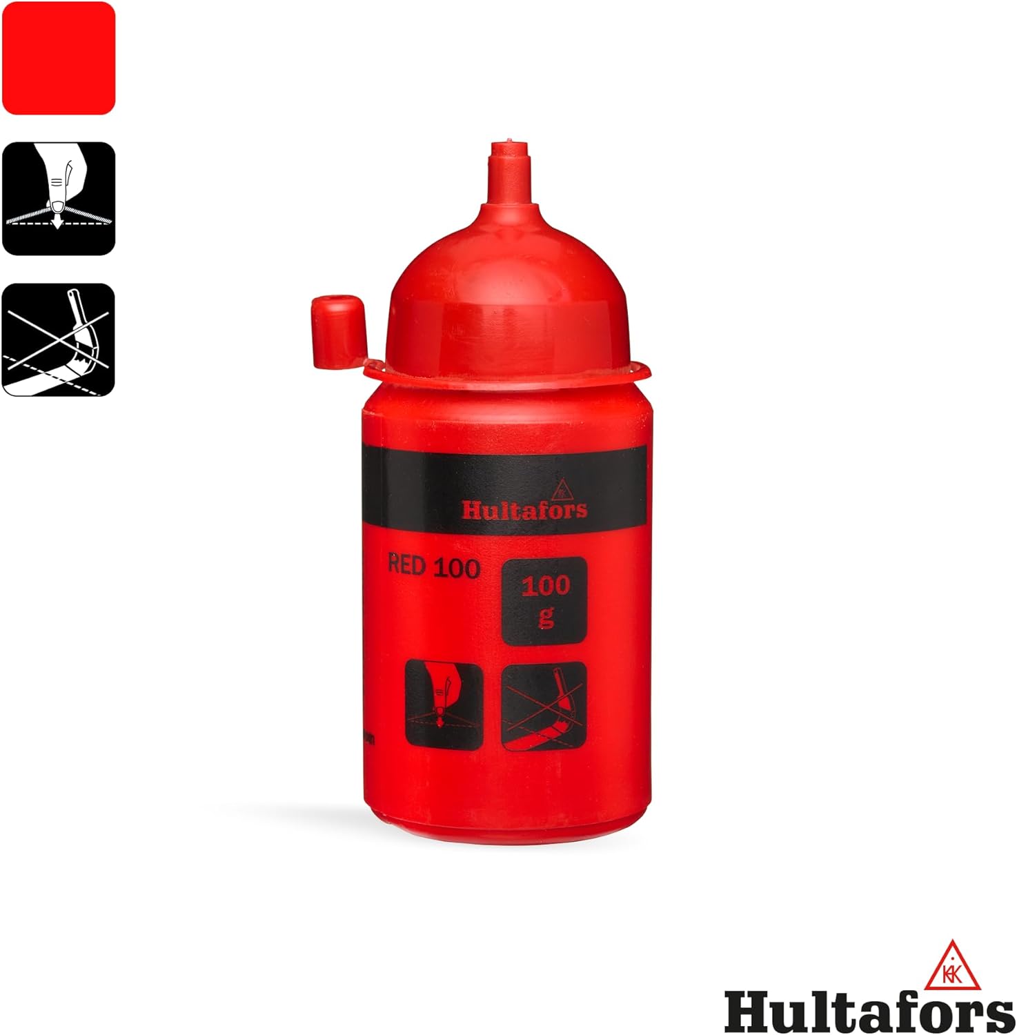 Hultafors 652423 "Red 100" Chalkline Chalk - Silver/Red