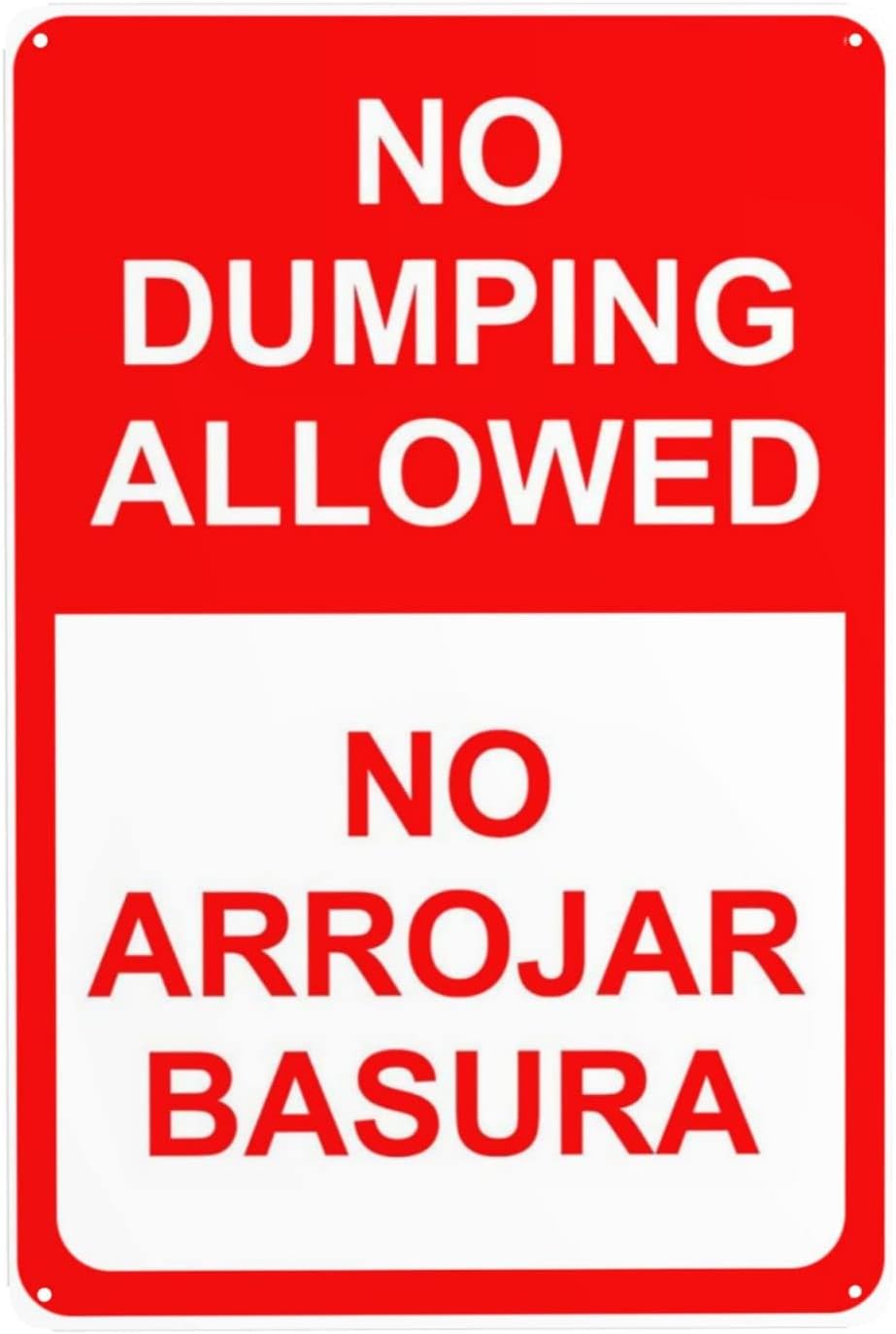 No Dumping Sign 8x12 Inch Street Sign Yard Signs,No