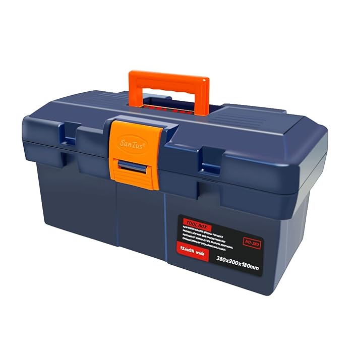 Buy Santus Tool Box 15 Inch Plastic Small Tool Box With Portable Tray