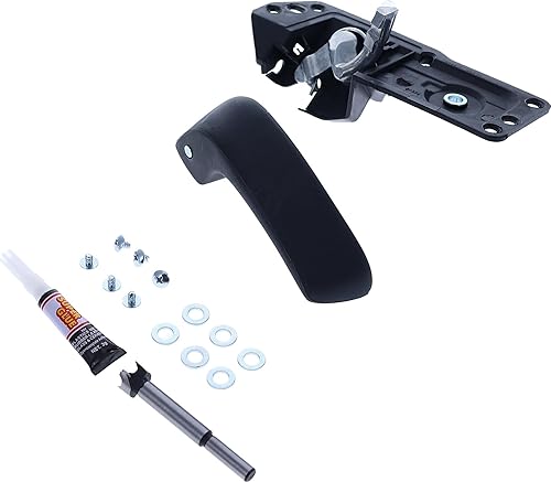 Miniatura 4 de -565530 - Manija de puerta interior, frontal, lado del conductor, color negro texturizado, se vende individualmente para Chevy Silverado 2500 HD