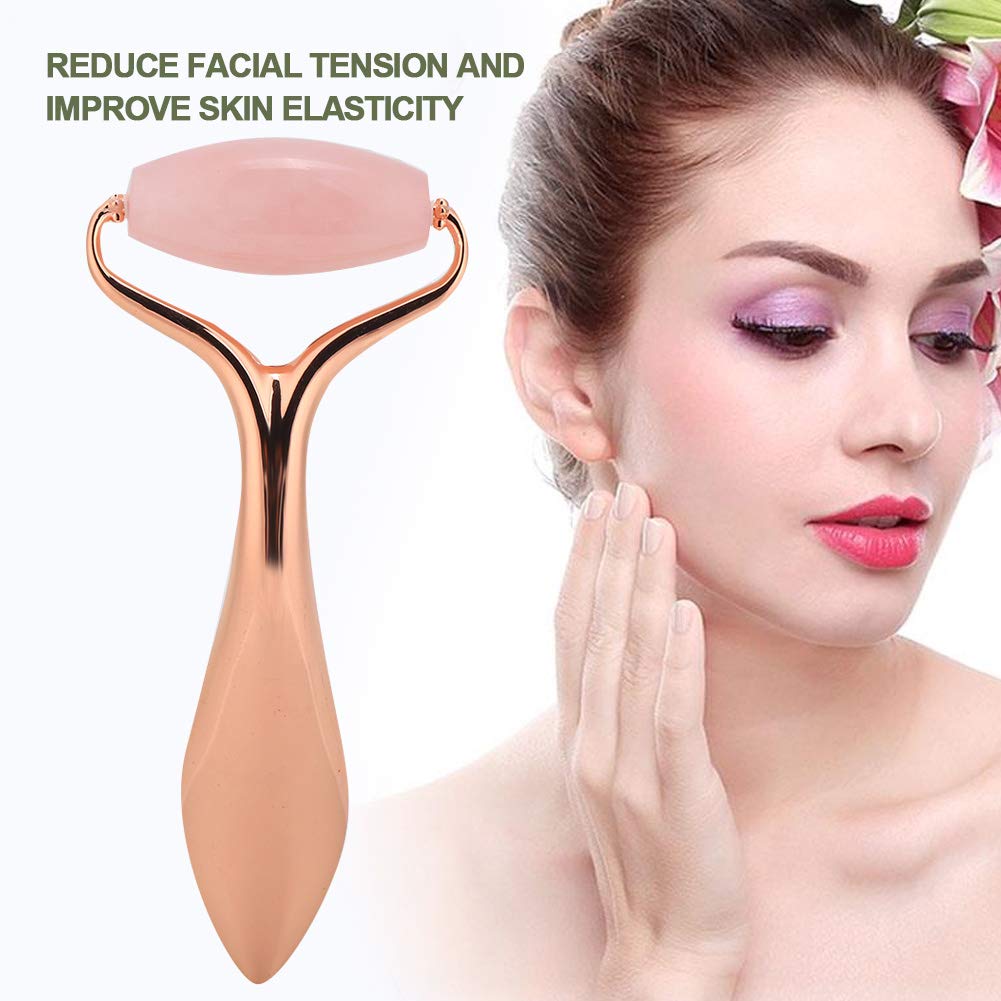 Face Lifting Massager Face Massager Roller, (różowy kryształ) wyszczuplający masażer Jade Roller Face Massager