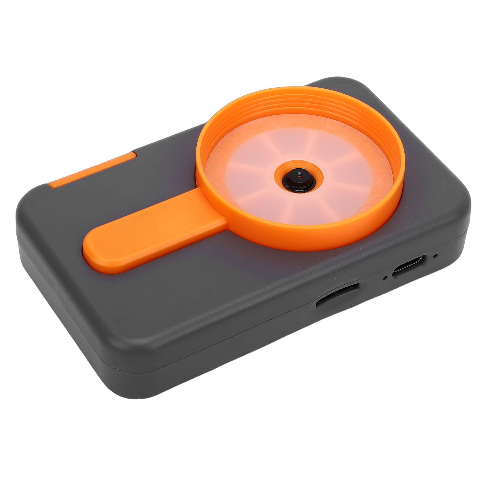 Jiawu Microscopio Portátil 1000X HD con Función de Foto y Vídeo para Investigación Académica, Diseño Portátil con Pantalla de 2 Pulgadas (Grey)