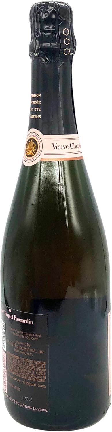 Veuve Clicquot Brut Rose Non Vintage Champagne , 750mL
