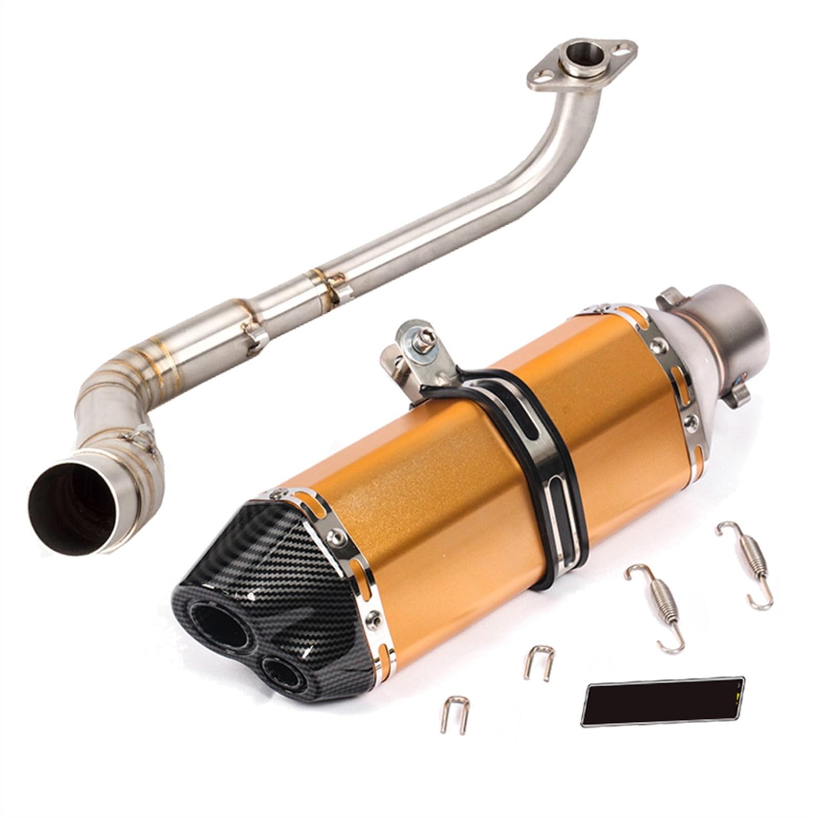 Tubo de escape para Yamaha NMax 125 y 155 hasta 2019 con colector delantero de acero de 51mm 8