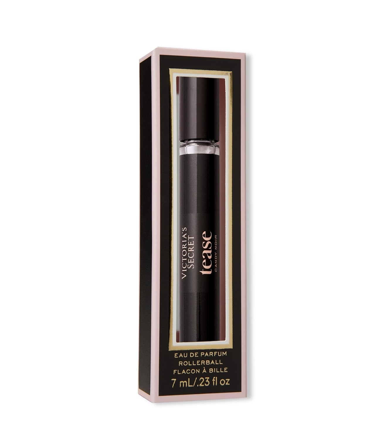 Victoria's Secret Tease Candy Noir Eau de Parfum Rollerball, Notes of Raspberry Glaze, Night-Blooming Iris & Warm Tonka, Travel Size Mini Perfumes for Women (0.23 oz)