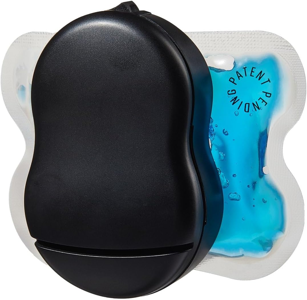 Buzzy: As Seen On Shark Tank Personal Vibrating Ice Pack for Sharp Pain Relief – Non Invasive Pro Cold Pad Device, Solution for Need Pain– Best Quick After Tattoos, Black