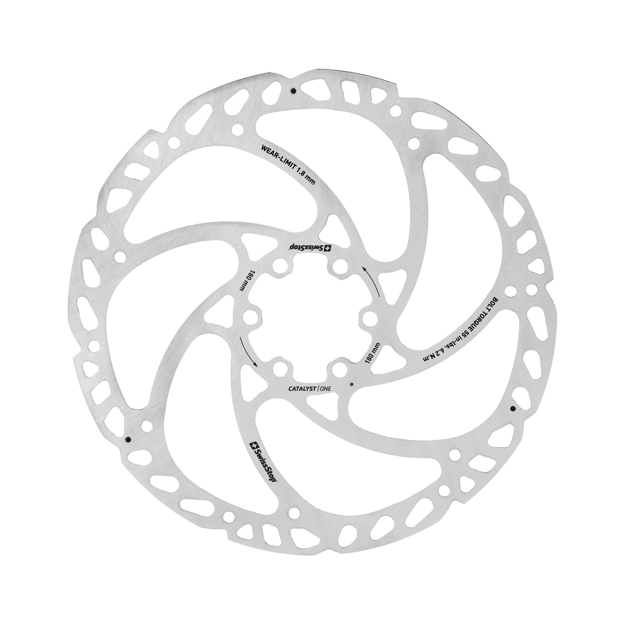 SwissStop Catalyst One Disc Brake Rotor - Silver - 140mm