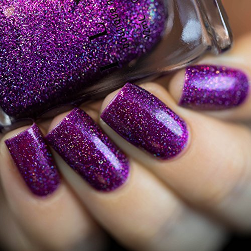 Image of ILNP Zoe - Bold Raspberry-Purple Holographic Nail Polish