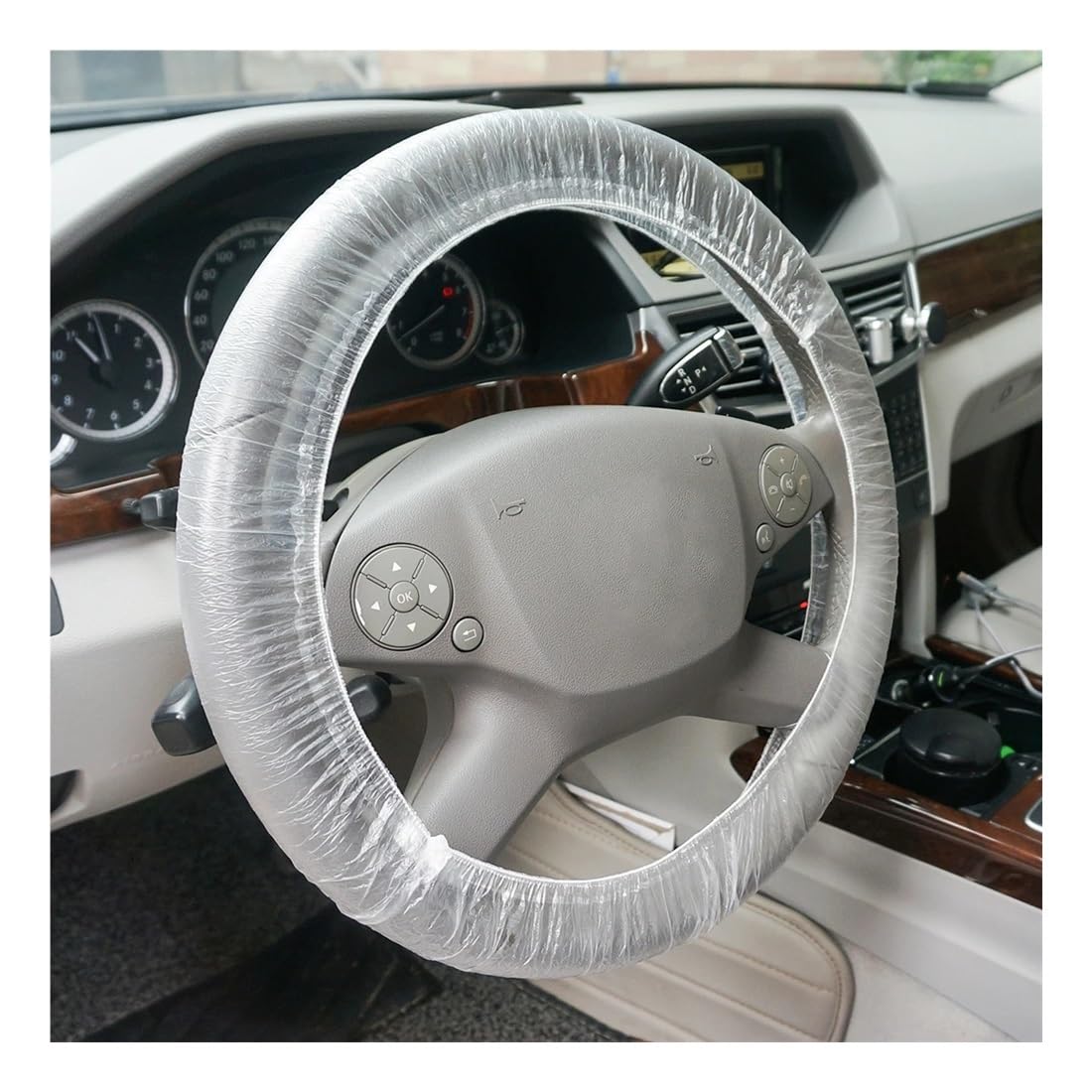 Accessori anti-polvere per coprivolante monouso elastico per auto universale per camion per