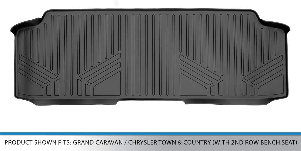 MAXLINER Floor Mats 2nd Row Liner for 2008-2020 Dodge Caravan
