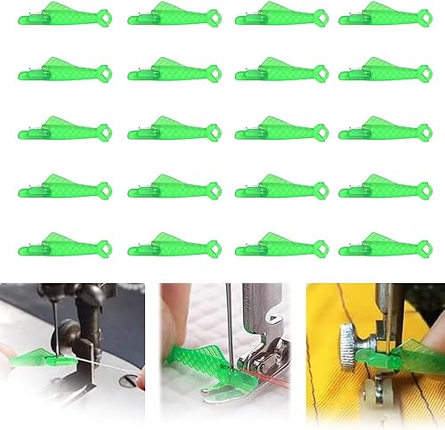 Miniatura 8 de Enhebrador de agujas para máquina de coser, tipo boca de pescado, aguja de máquina de coser, enhebrador de agujas de bricolaje, herramienta de Verde