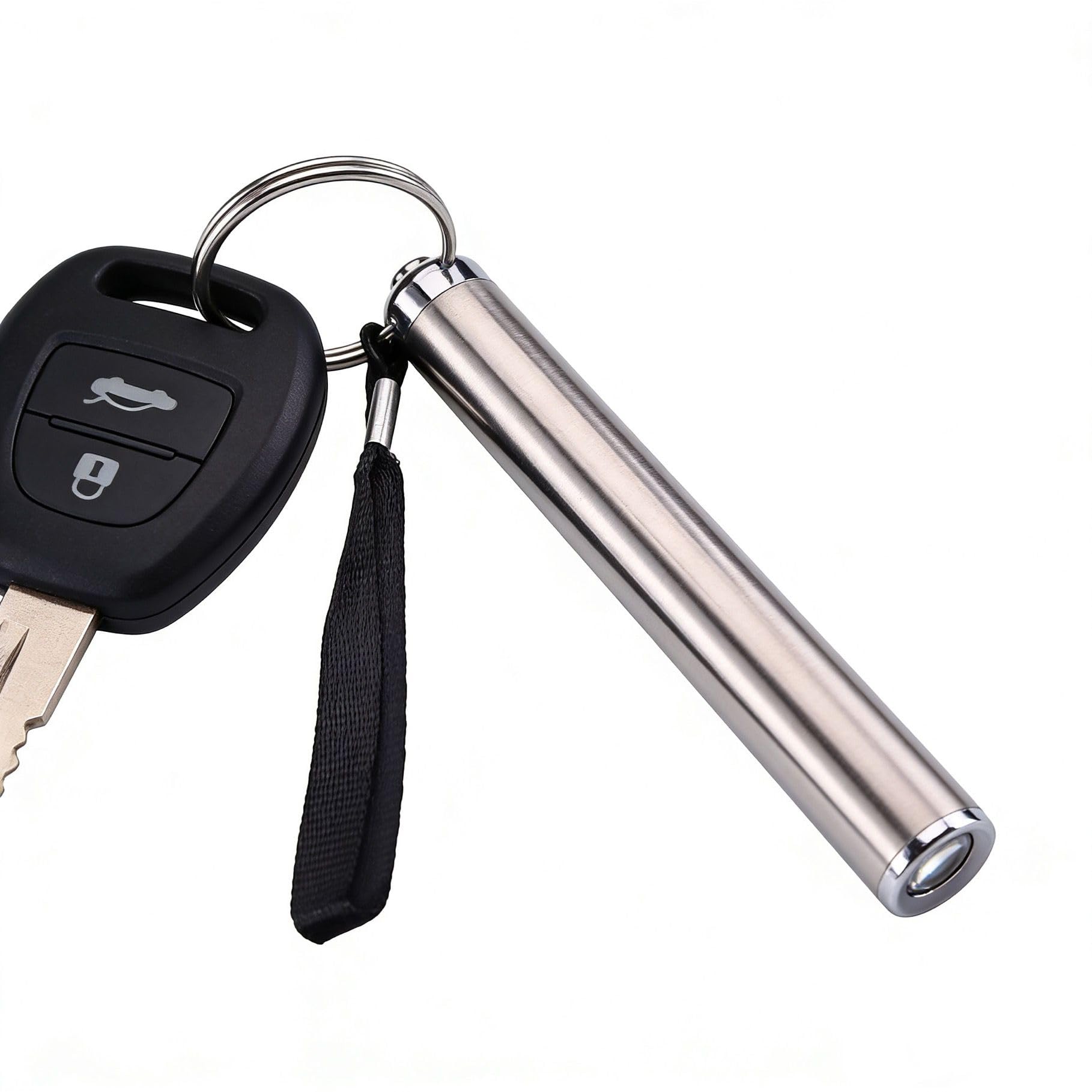 10 sztuk mini latarka LED ze stali nierdzewnej | wiązka 5 m | przenośna podróżna EDC | możliwość grawerowania na zamówienie