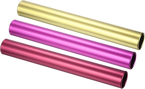 PATIKIL Juego de bastones de pista de relé, tubo de aleación de aluminio, palo de carreras para atletismo al aire libre, herramienta de juego