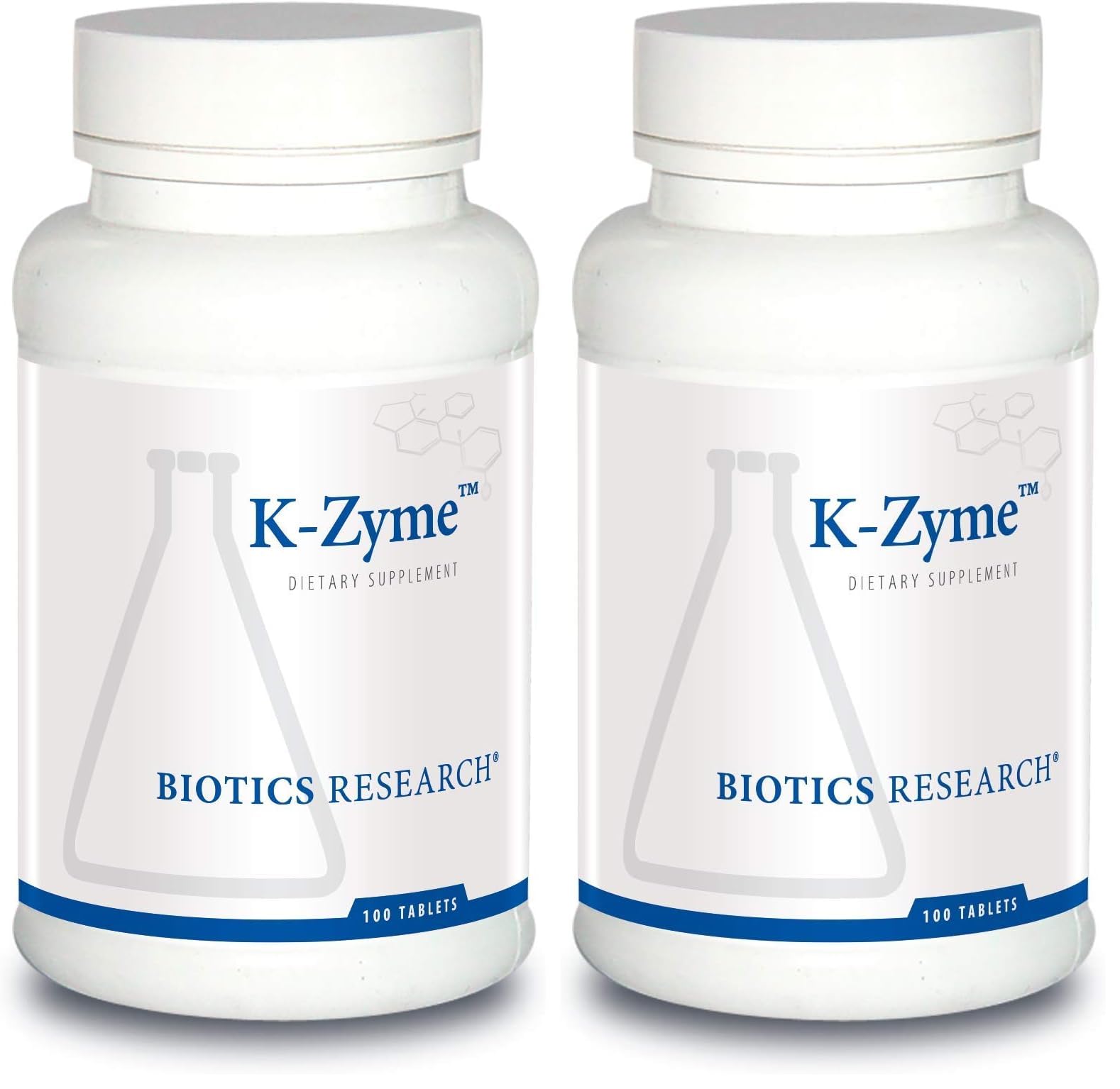 Biotics Research K Zyme™ Potassium, 99 milligrams, Supports Cardiovascular Function, Electrolyte Balance, Nerve Transmission, Muscle Activity, Superoxide Dismutase, Catalase.100 Tablets (Pack of 2) 100 Count (Pack of 2)