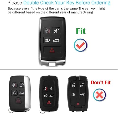 Miniatura 2 de YaSeim Funda para llavero Land Rover, TPU suave protector de llave de coche compatible con Vogue Range Rover Discovery Sport Evoque