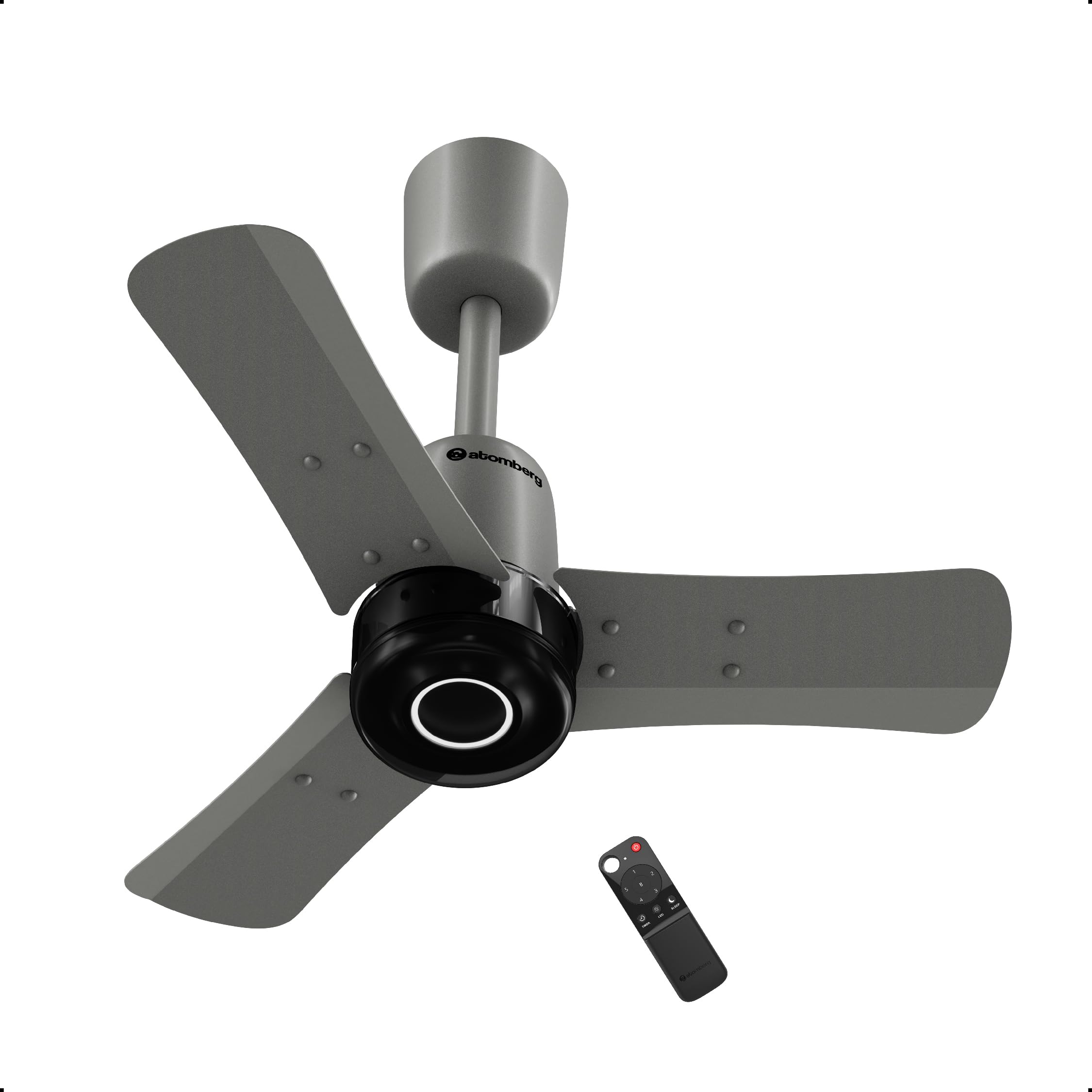 atomberg Renesa Elite Smart 600mm BLDC Ceiling Fan with IoT & Remote Control | 5 star Rated | High Air Delivery with Moonbeam LED Light | Newly Launched | 5 Year Warranty (Sand Grey)