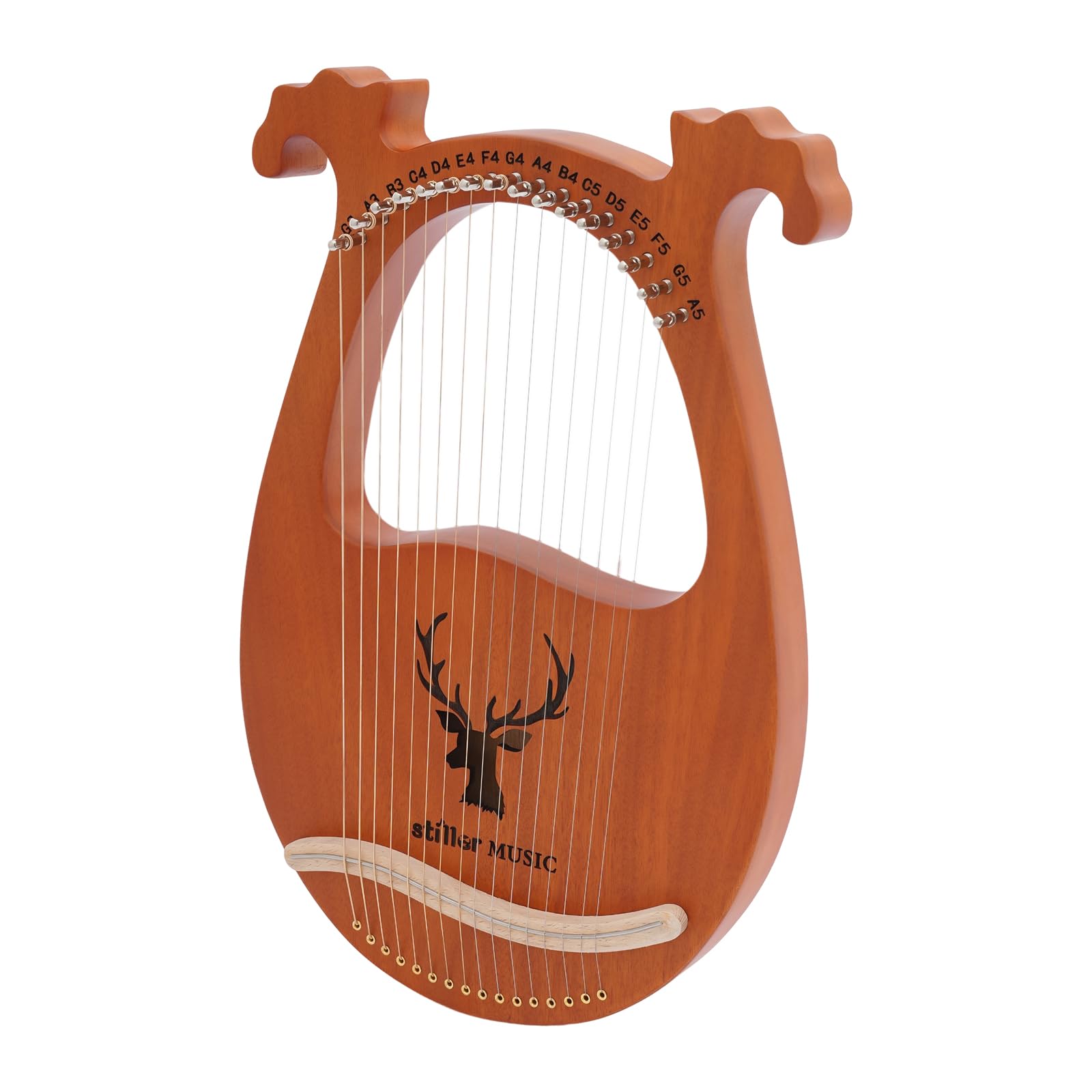 Lyra Arpa 16 corde in legno massello mogano, portatile, 2,93 lbs, set completo con accordatore, plettri per principianti, professionisti, concerti, esercizi, decorazione della stanza