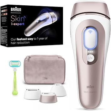 Braun IPL Skin i·expert, Evde Tüy Alma, Ücretsiz Uygulama, Çanta, Gillette Venus, 3 Başlık, PL7253