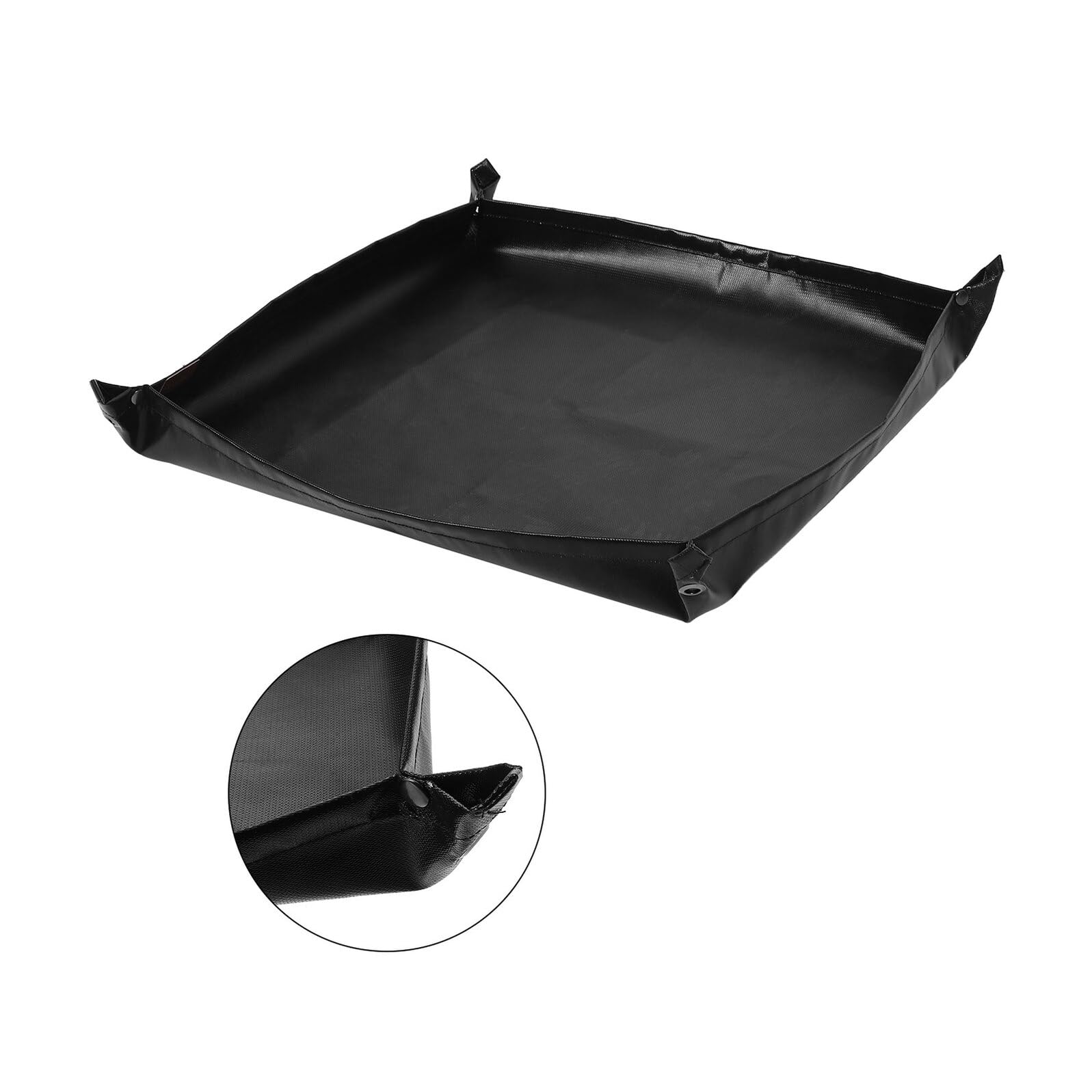 Toyvian Tapete para Parrilla Ignífugo de Silicona 71 Cm Resistente al Calor, Alfombrilla Protectora para Barbacoa Exterior, Jardín y Terraza, Fácil de Limpiar y Flexible para Camping