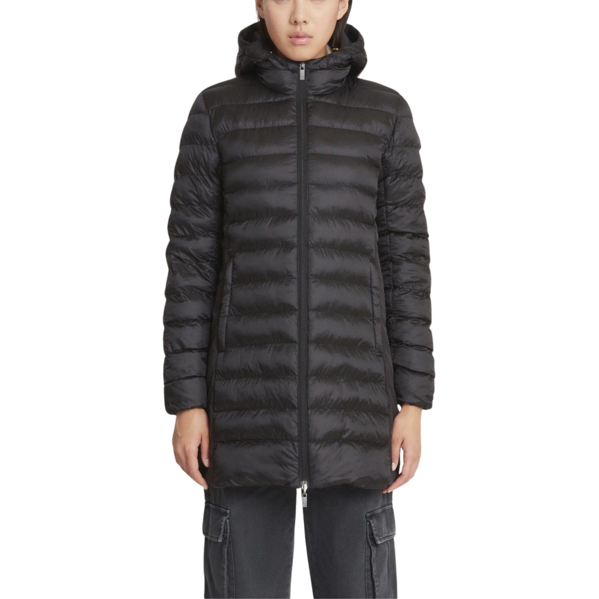 CIESSE PIUMINI Piumino da Donna Reversibile con Cappuccio Jusy 3.0 Nero Codice 253CPWC15079-P1410P-206XXN