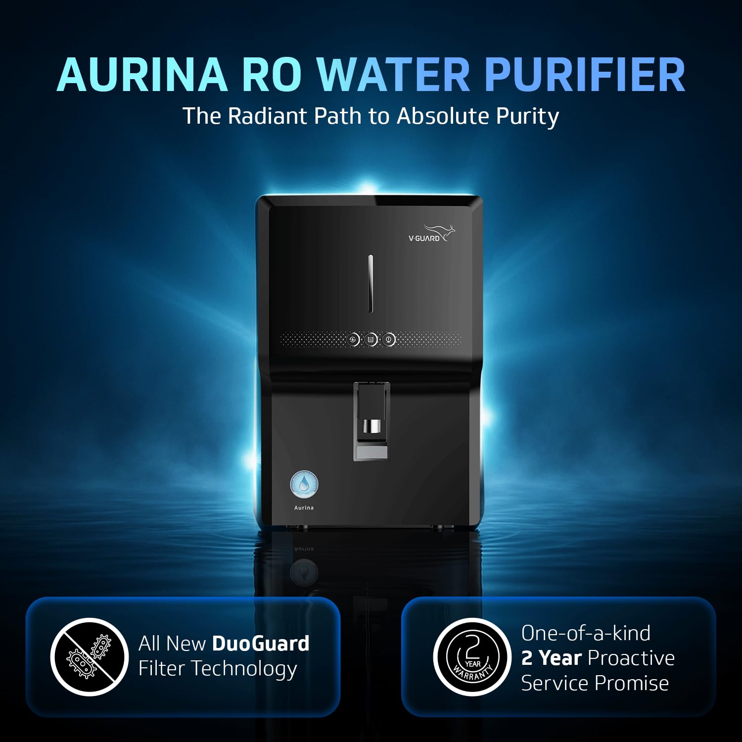 V-Guard Aurina 2X Water Purifier - Zero Service Cost! -2 V-Guard Aurina 2X Water Purifier - Zero Service Cost! -2
