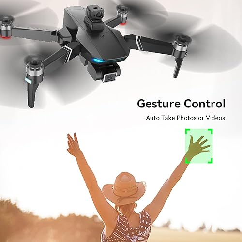 Miniatura 7 de HYTOBP Drone S189 Max con cámara, cámara EIS 8K, evitación de obstáculos láser, vuelo de 60 minutos, 2 baterías, motor sin escobillas, retorno