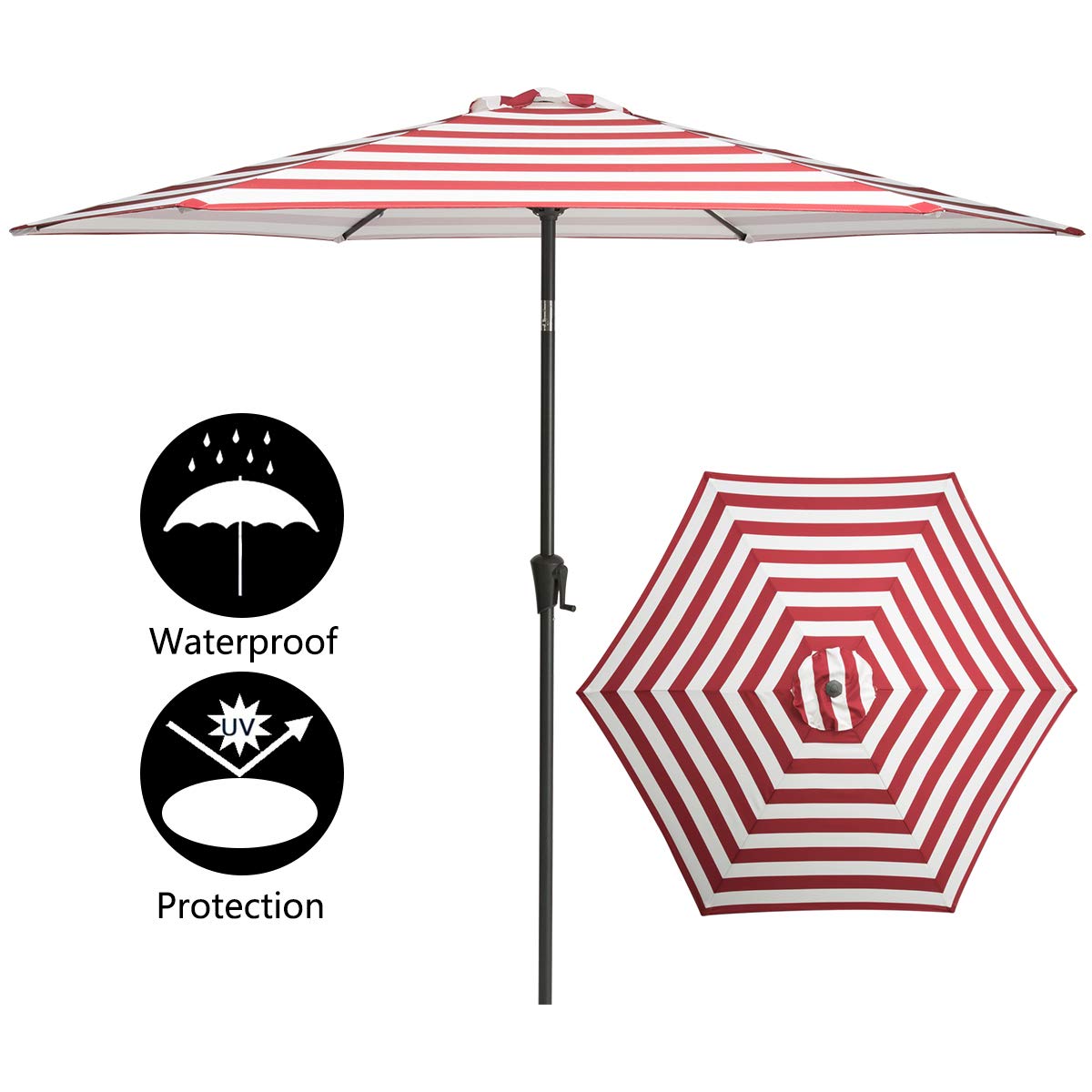 Tagi 9 Feet Hand Shake Outdoor Patio Umb Buy Online In Aruba At Desertcart