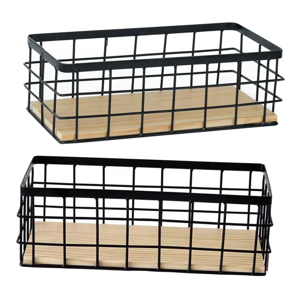 Paniers de rangement muraux pour organiser la cuisine et la buanderie