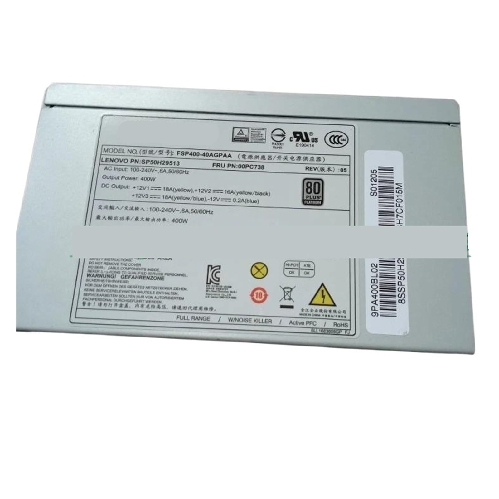 ZBWZXBDJ 10-pin power supply FSP400-40AGPAA FSP500-50AGPAA FSP600-60AGPAA(400W)