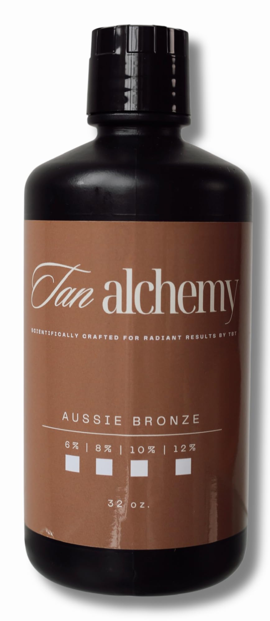 Tampa Bay Tan, Tan Alchemy, Aussie Bronze 32 oz of 12%, Dark DHA Sunless Airbrush Spray Tanning Solution (32oz)
