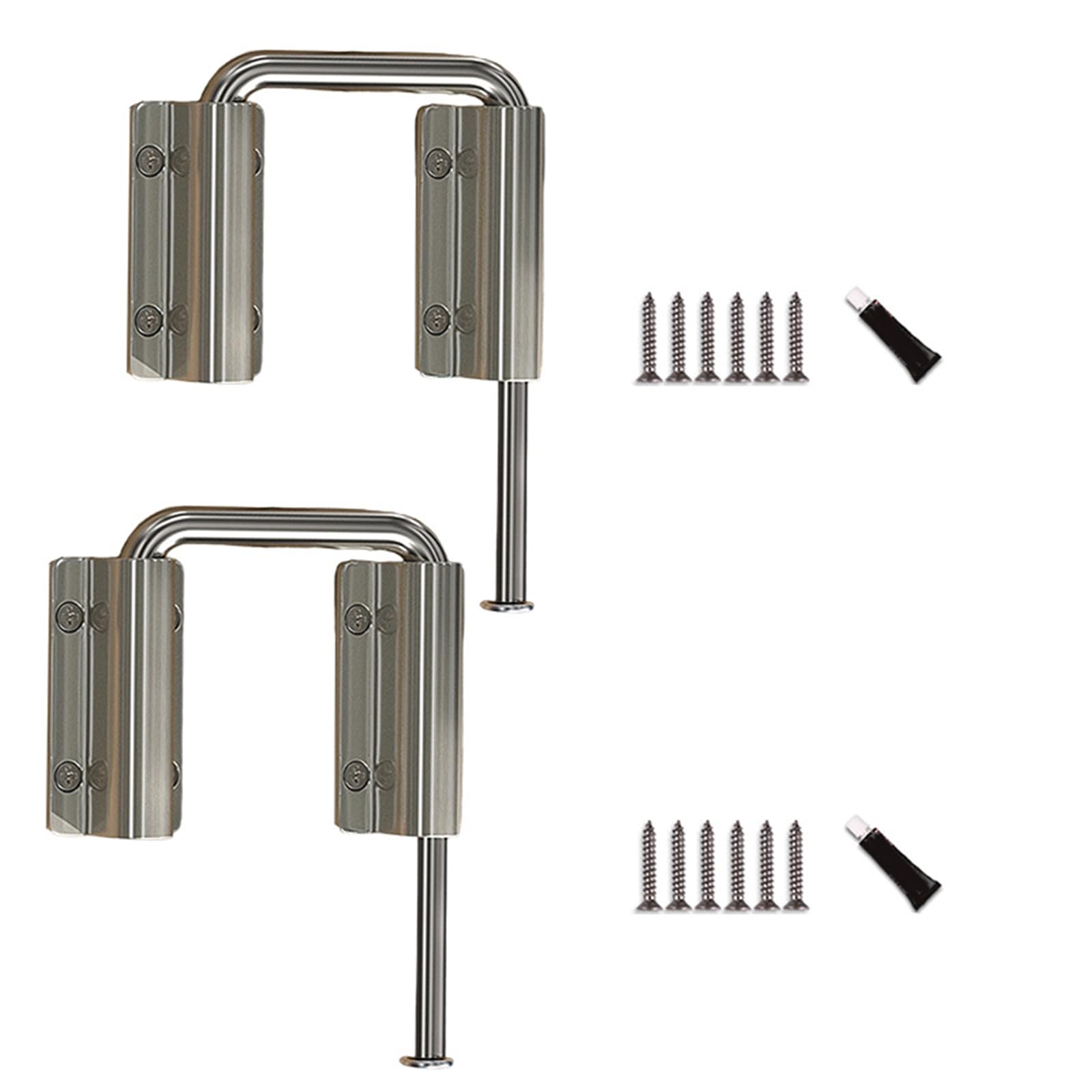2 Rustproof Thickened Door Pins, Adjustable Positioning Hardware for Home/Cabinets Door Latches