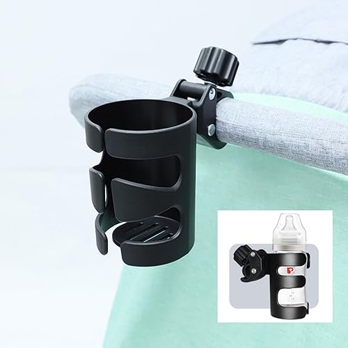 Miniatura 4 de PandaEar Portavasos para cochecito, soporte universal para tazas, soporte para bicicleta, duradero, fácil de instalar para cochecito, bicicleta,
