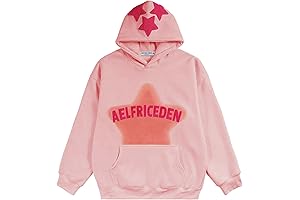 Pink Star Print Hoodie for Women: Cozy Comfort Meets Style