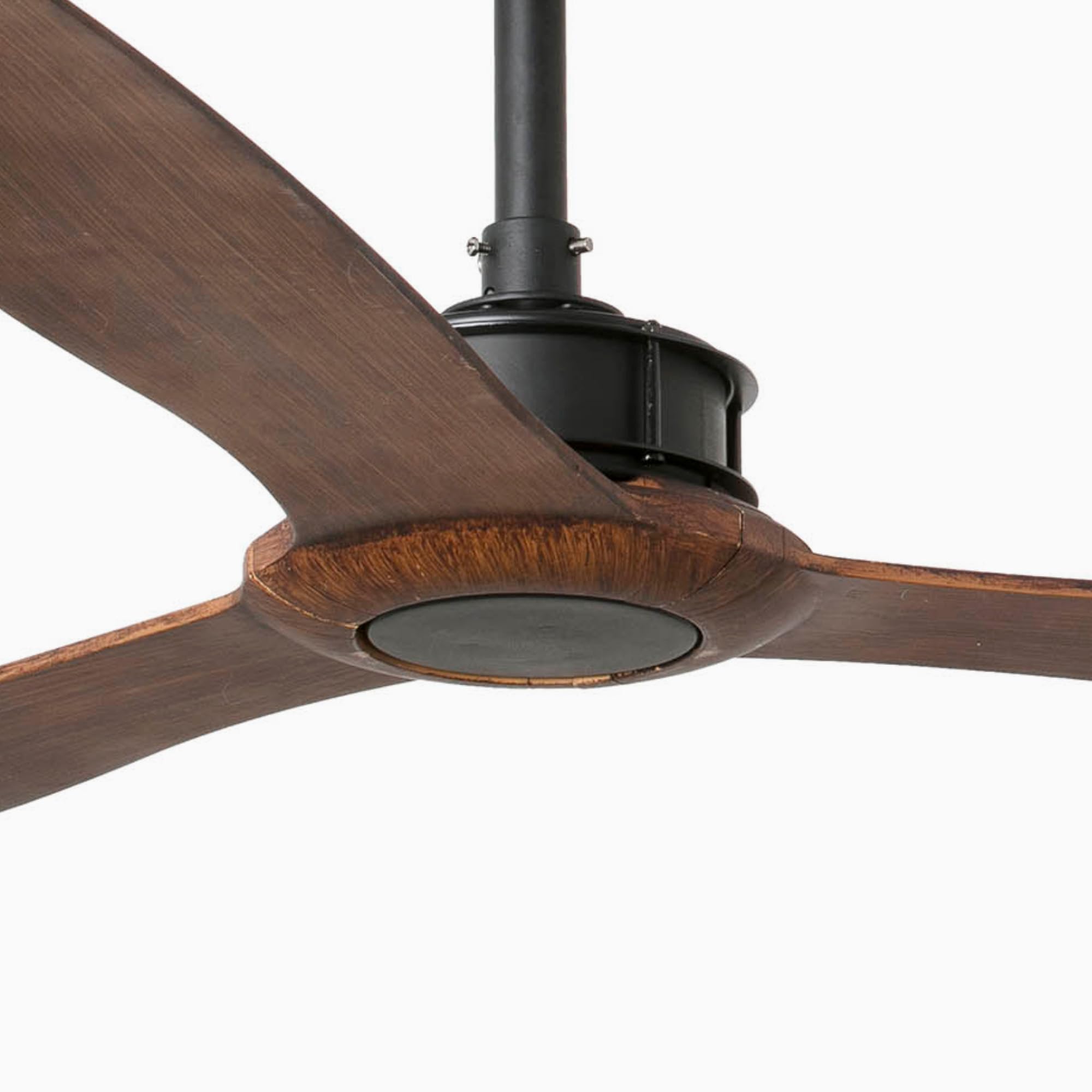 FARO BARCELONA 33430 - JUST FAN Ventilador de Techo Negro Mate/Madera 178cm