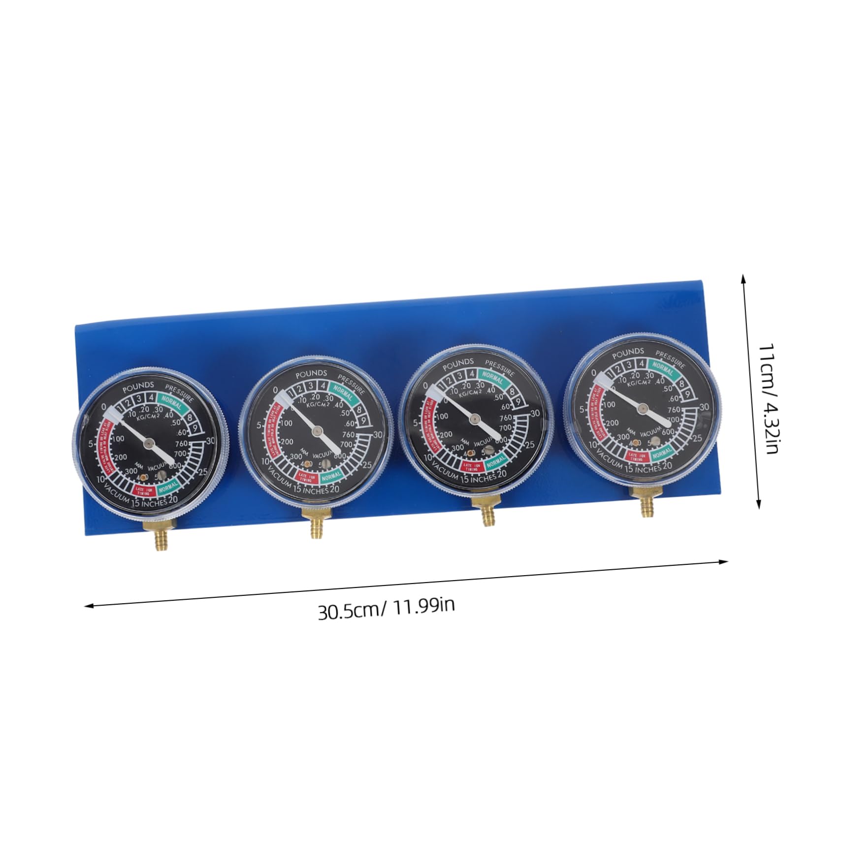Ciieeo Manomètre à Vide 4 Cylindres Kit Complet Réglage Carburateurs Moto Outil Diagnostic Automobile Entretien