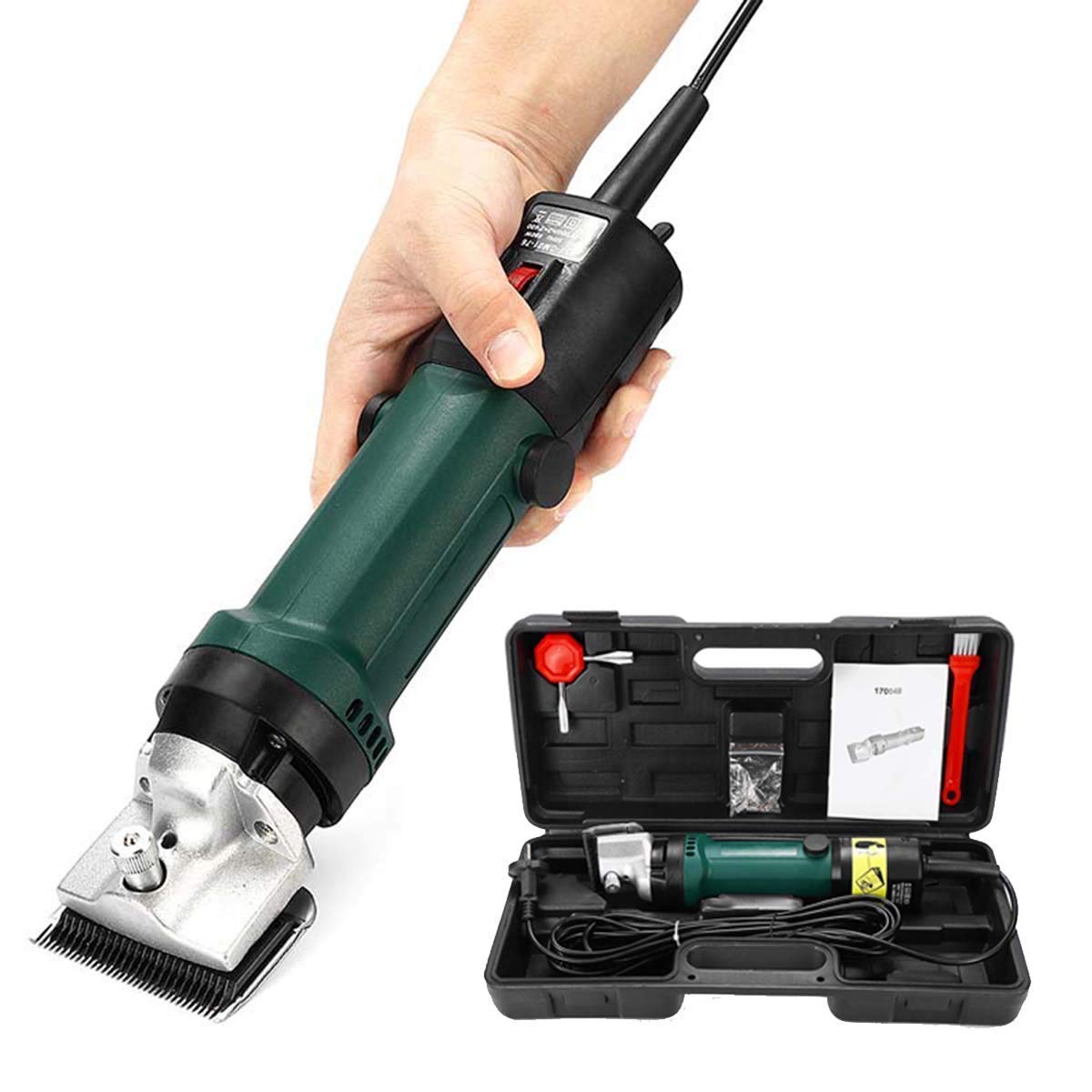 Esquiladora eléctrica para ovejas, cortadora de pelo para ovejas, tijeras de lana, máquina de corte, herramienta de corte para ovejas y cabras, juego de tijeras para ovejas de 450W