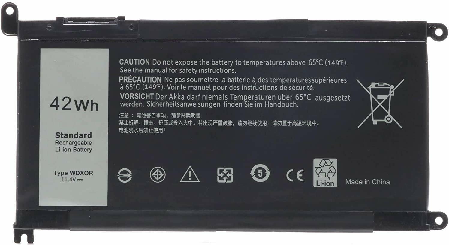 SellZone WDXOR Inspiron 13 7378 13 5000 5378 5368 15 7579 5567 5568 5578 7570 7569 6 Cell Laptop Battery