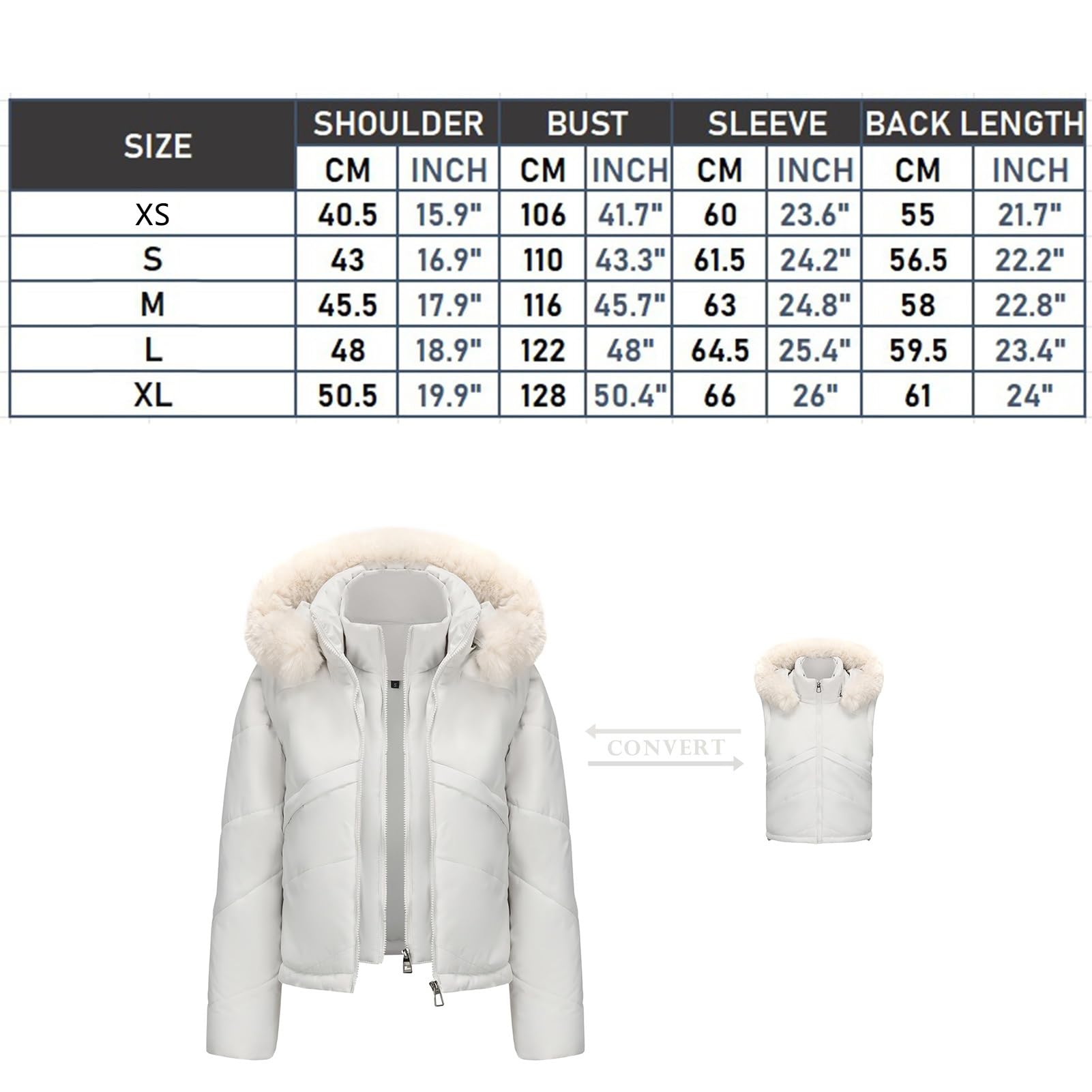 Abrigo Corto De Plumas para Mujer, Chaqueta Acolchada Ligera, Parka Con Forro Polar, Chaleco Sin Mangas